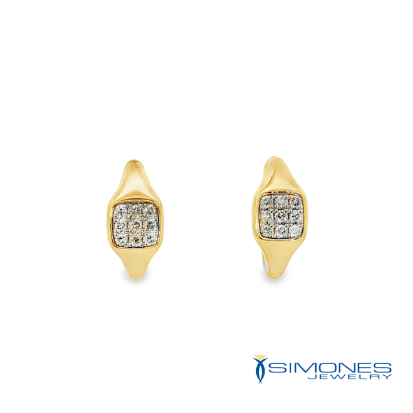 14K Yellow Diamond  Earrings Simones Jewelry, LLC Shrewsbury, NJ