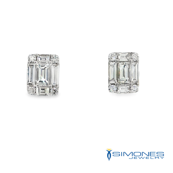 14K Yellow Diamond Earrings Image 2 Simones Jewelry, LLC Shrewsbury, NJ