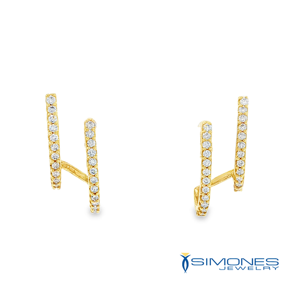 14K Yellow Diamond Earrings Simones Jewelry, LLC Shrewsbury, NJ