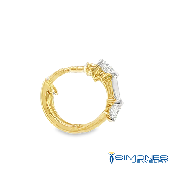 14K Yellow Diamond Earrings Image 2 Simones Jewelry, LLC Shrewsbury, NJ