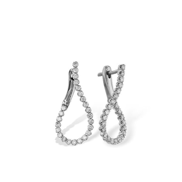 14K White Diamond Earrings Simones Jewelry, LLC Shrewsbury, NJ