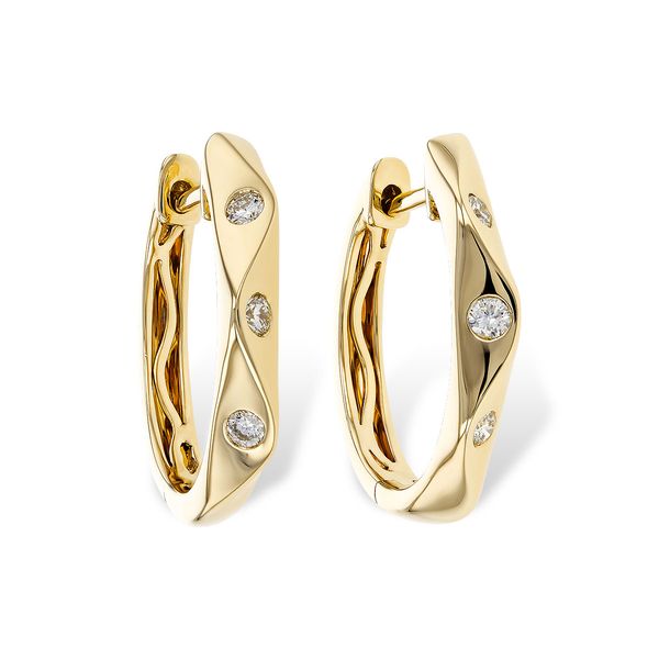 14K Yellow Diamond Earrings Simones Jewelry, LLC Shrewsbury, NJ