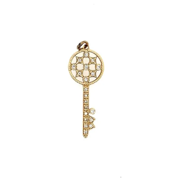 Diamond Key Pendant Simones Jewelry, LLC Shrewsbury, NJ