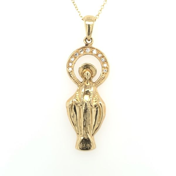 Blessed Mother Pendant Simones Jewelry, LLC Shrewsbury, NJ