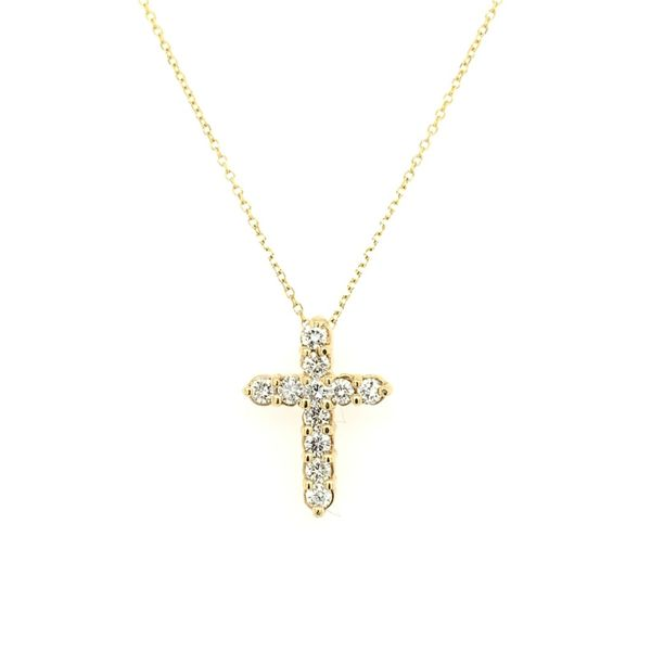 Yellow Gold Diamond Cross Simones Jewelry, LLC Shrewsbury, NJ