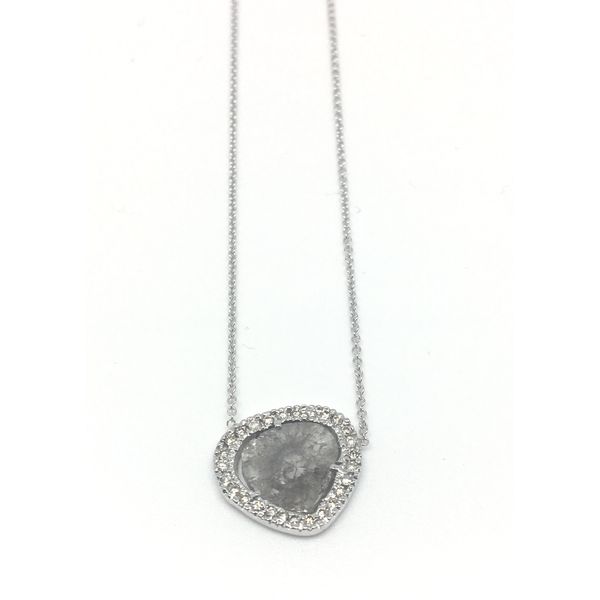Grey & White Diamond Necklace Simones Jewelry, LLC Shrewsbury, NJ