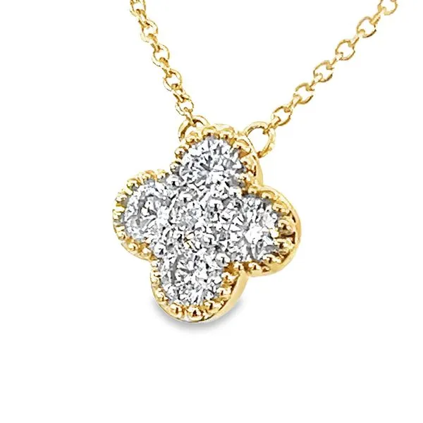 Diamond Clover Pendant .50ct.tw Image 3 Simones Jewelry, LLC Shrewsbury, NJ