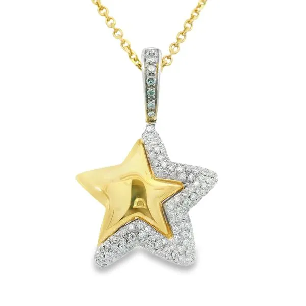 14K Yellow & White Diamond Pave' 1.12ct.tw Star Enhancer Simones Jewelry, LLC Shrewsbury, NJ