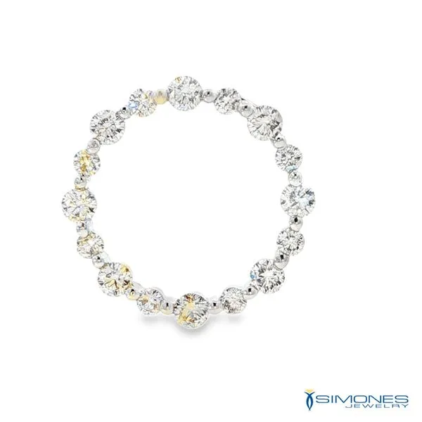 14K White Diamond Pendant Image 2 Simones Jewelry, LLC Shrewsbury, NJ