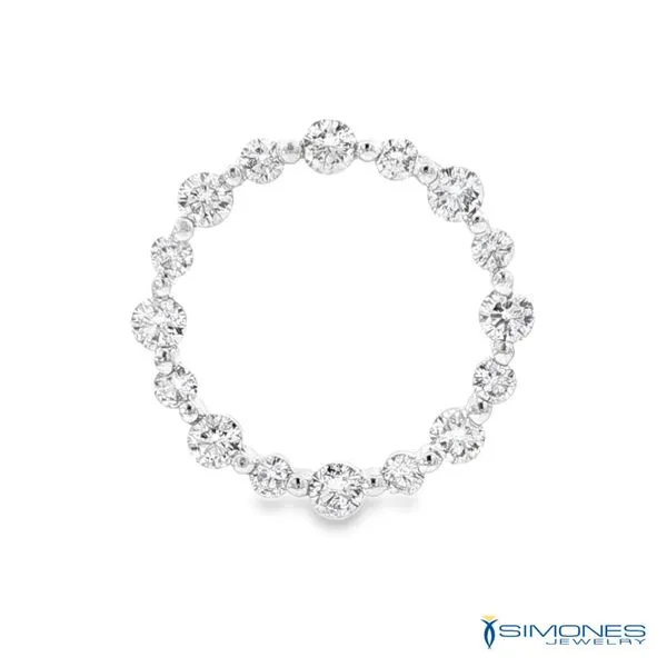 14K White Diamond Pendant Simones Jewelry, LLC Shrewsbury, NJ