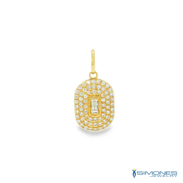 14K Yellow Diamond Pendant Simones Jewelry, LLC Shrewsbury, NJ