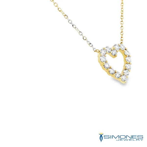Diamond Heart Pendant Image 3 Simones Jewelry, LLC Shrewsbury, NJ