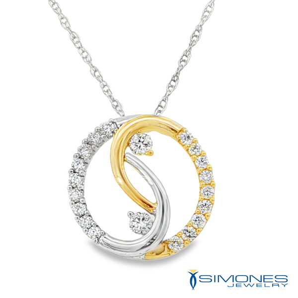 14K Diamond Pendant Simones Jewelry, LLC Shrewsbury, NJ