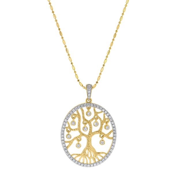 14K Yellow Diamond Pendant Simones Jewelry, LLC Shrewsbury, NJ