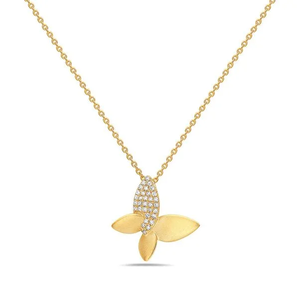 Diamond Butterfly Necklace Simones Jewelry, LLC Shrewsbury, NJ