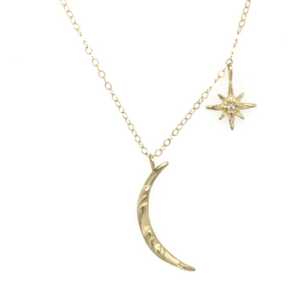 Moon & Star Artisan Necklace Simones Jewelry, LLC Shrewsbury, NJ
