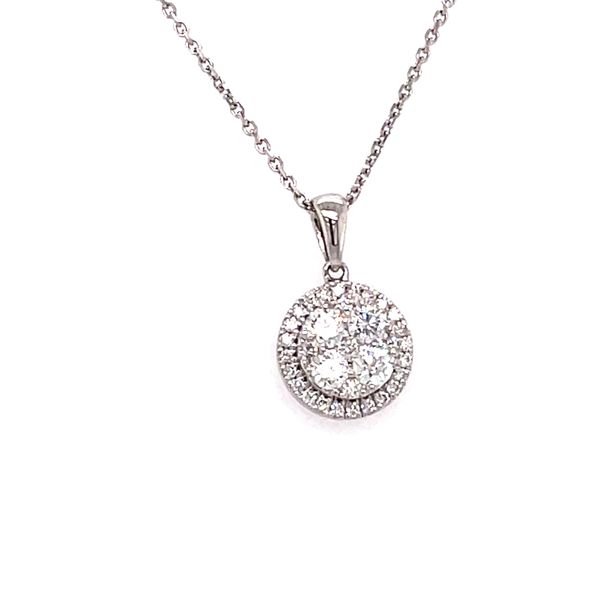 Diamond Cluster Necklace Simones Jewelry, LLC Shrewsbury, NJ