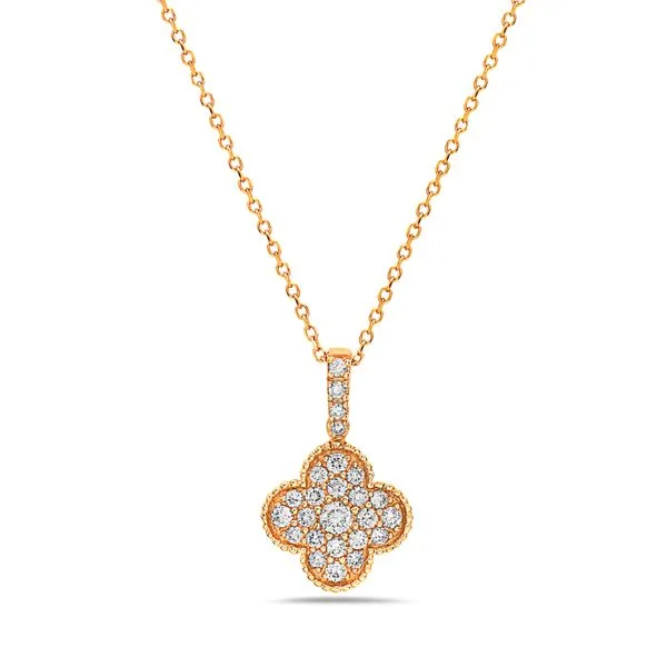 Diamond Clover Necklace Simones Jewelry, LLC Shrewsbury, NJ