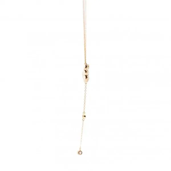 14K Yellow Butterfly Necklace W/Diamonds Image 3 Simones Jewelry, LLC Shrewsbury, NJ