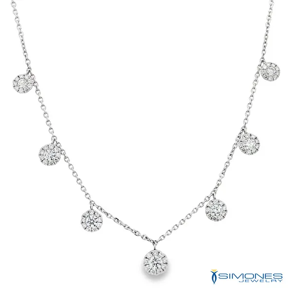 18K White Diamond Necklace Simones Jewelry, LLC Shrewsbury, NJ