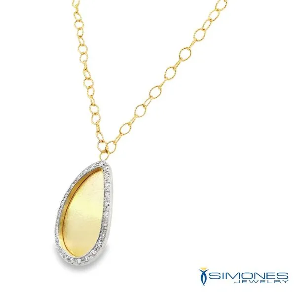 Gold & Diamond Necklace Image 2 Simones Jewelry, LLC Shrewsbury, NJ