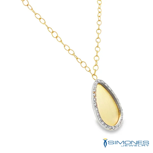 Gold & Diamond Necklace Image 3 Simones Jewelry, LLC Shrewsbury, NJ