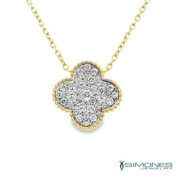 Diamond Clover Neckalce Simones Jewelry, LLC Shrewsbury, NJ