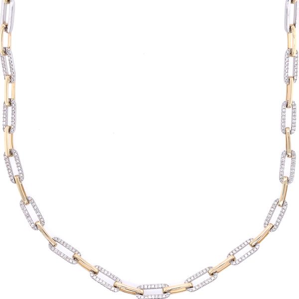 14K Diamond Necklace Image 2 Simones Jewelry, LLC Shrewsbury, NJ