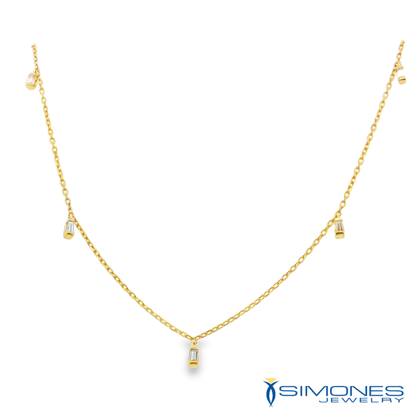 14K Yellow Diamond Necklace Simones Jewelry, LLC Shrewsbury, NJ