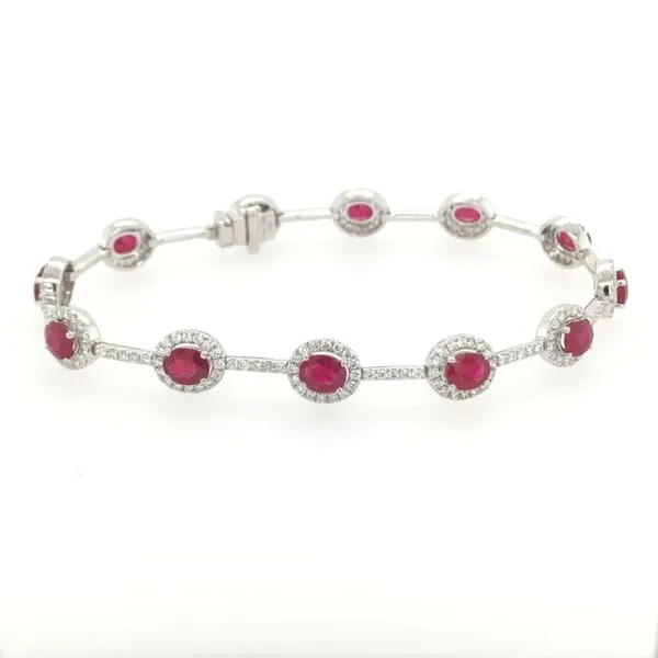 Ruby & Diamond Bracelet Simones Jewelry, LLC Shrewsbury, NJ