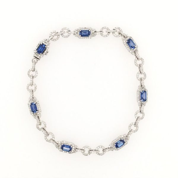 Sapphire & Diamond Bracelet Simones Jewelry, LLC Shrewsbury, NJ