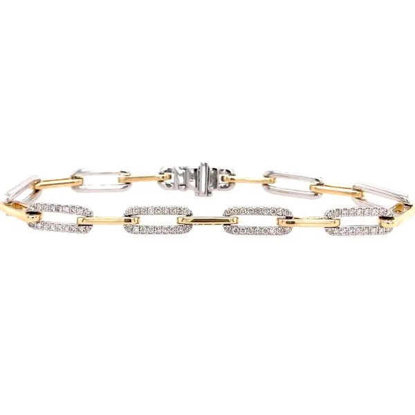 Diamond Paperclip Bracelet Simones Jewelry, LLC Shrewsbury, NJ