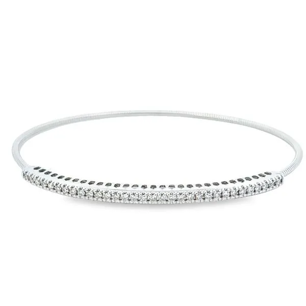 White Gold Diamond Expandable Bracelet Simones Jewelry, LLC Shrewsbury, NJ