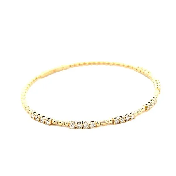 Diamond Flexible Bangle Image 2 Simones Jewelry, LLC Shrewsbury, NJ