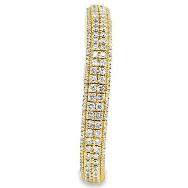 Diamond Stretch Bangle Bracelet Image 3 Simones Jewelry, LLC Shrewsbury, NJ