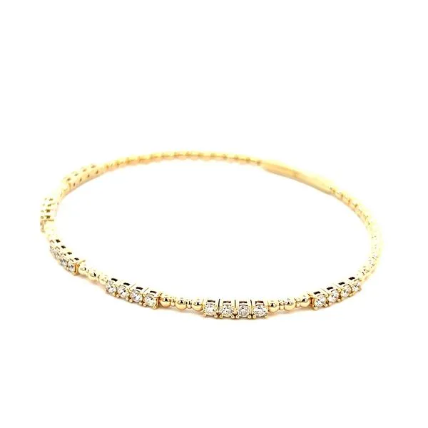 Diamond Flexible Bangle Image 3 Simones Jewelry, LLC Shrewsbury, NJ