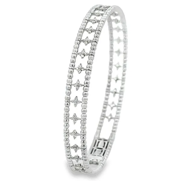 White Gold Diamond Flexible Bangle Simones Jewelry, LLC Shrewsbury, NJ