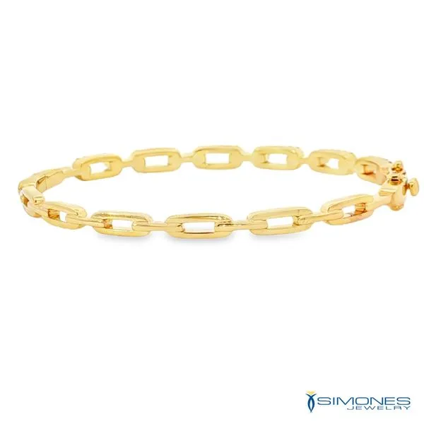 14K Yellow Diamond Bangle Image 3 Simones Jewelry, LLC Shrewsbury, NJ