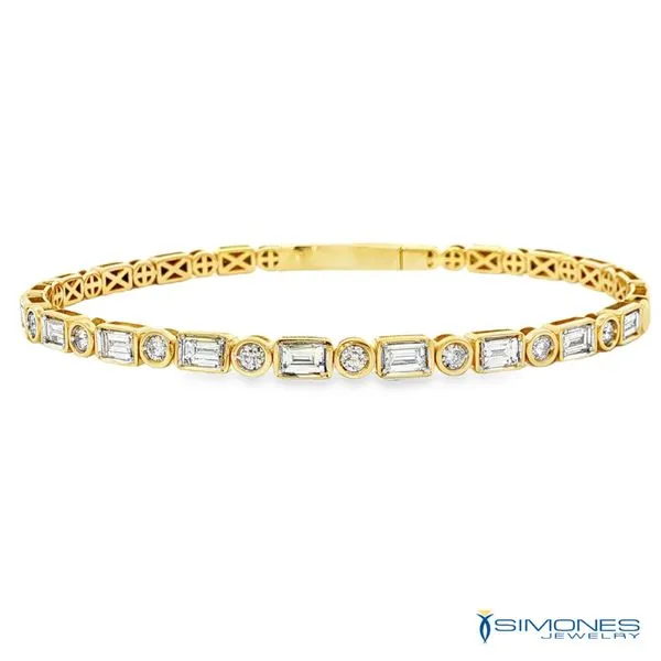 14K Yellow Diamond Bracelet Simones Jewelry, LLC Shrewsbury, NJ