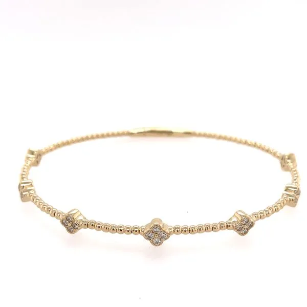 Diamond Clover Bangle Simones Jewelry, LLC Shrewsbury, NJ