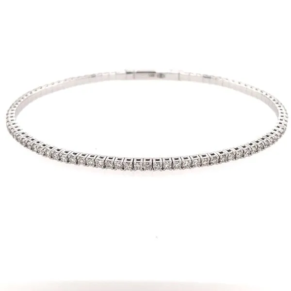 Flexible Diamond Tennis Bangle Simones Jewelry, LLC Shrewsbury, NJ