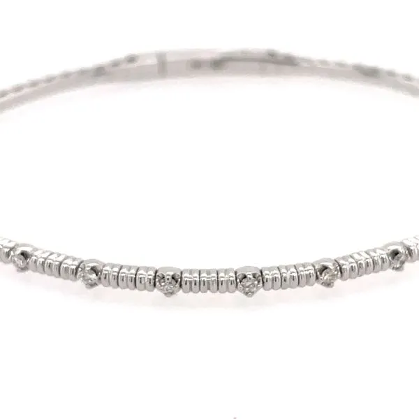 Diamond Flexible Bangle Image 2 Simones Jewelry, LLC Shrewsbury, NJ