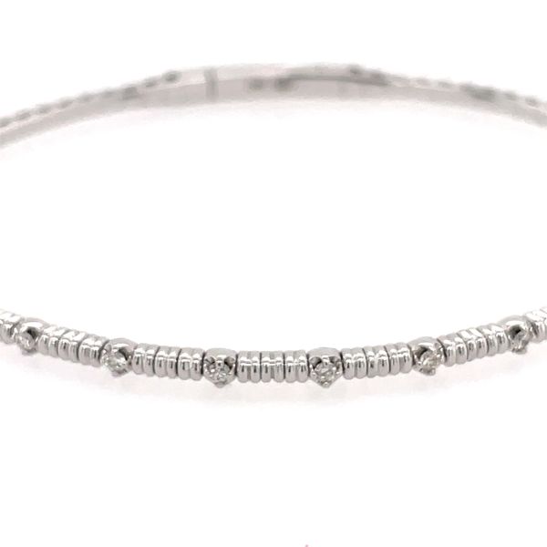Diamond Flexible Bangle Image 2 Simones Jewelry, LLC Shrewsbury, NJ