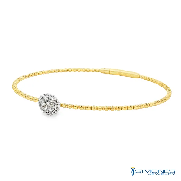 Diamond Flexible Bangle Image 2 Simones Jewelry, LLC Shrewsbury, NJ