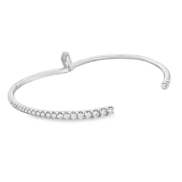 Diamond By Pass Bangle Image 3 Simones Jewelry, LLC Shrewsbury, NJ