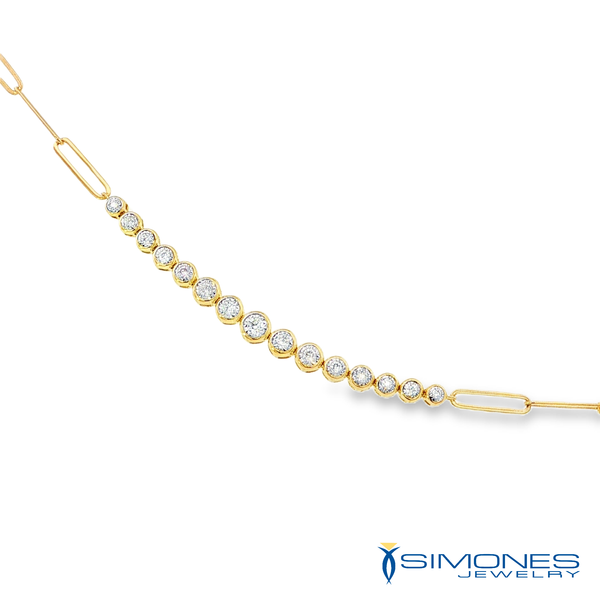 14K Yellow Diamond Bracelet Simones Jewelry, LLC Shrewsbury, NJ