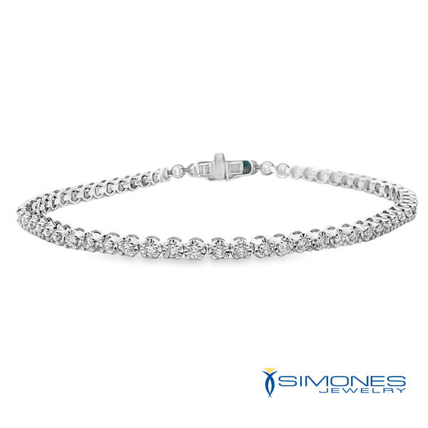 Diamond Tennis Bracelet Image 4 Simones Jewelry, LLC Shrewsbury, NJ