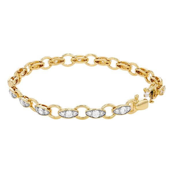 14K Yellow Diamond Bracelet Simones Jewelry, LLC Shrewsbury, NJ