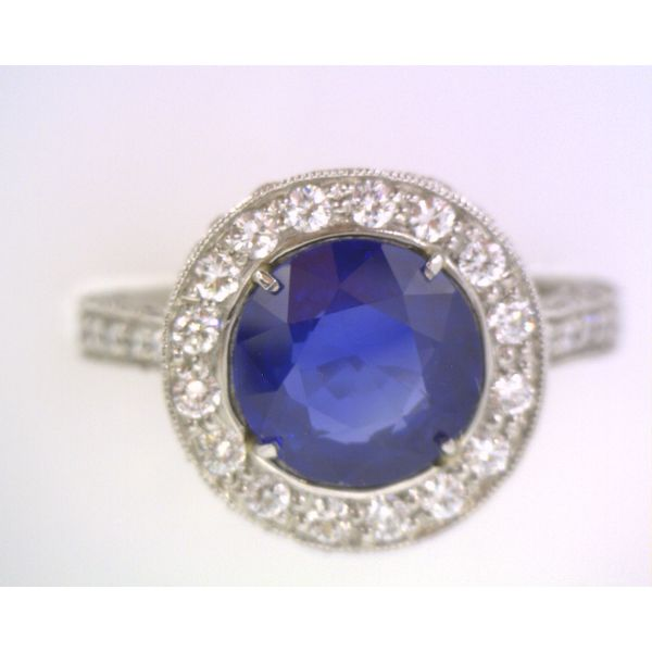 Sapphire & Diamond Ring Image 2 Simones Jewelry, LLC Shrewsbury, NJ