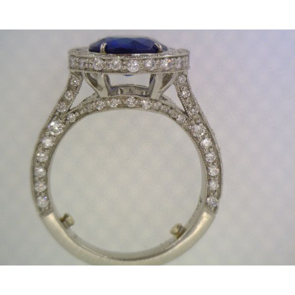 Sapphire & Diamond Ring Image 4 Simones Jewelry, LLC Shrewsbury, NJ